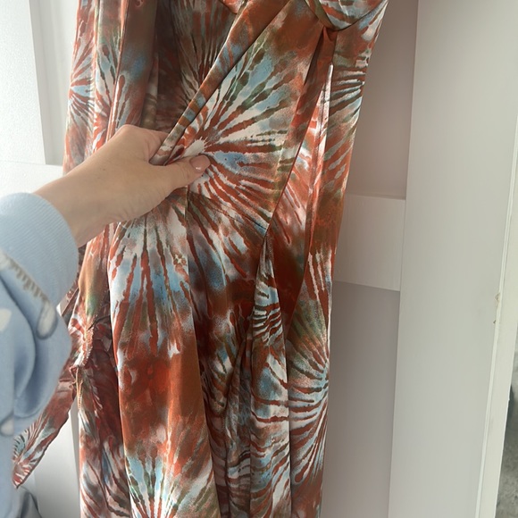 LUXXEL size S wrap silk dress - Picture 3 of 5